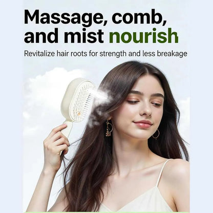 Steam Hair Brush with Oil Mist